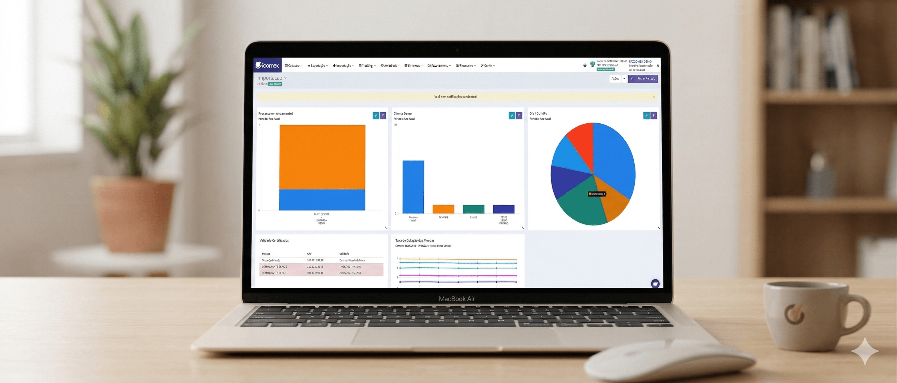 FComex – Dashboard de Cliente