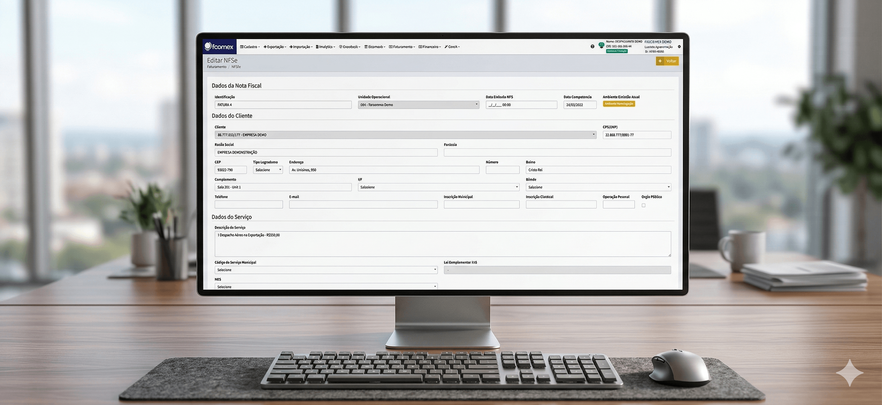 FComex – Faturamento e Financeiro